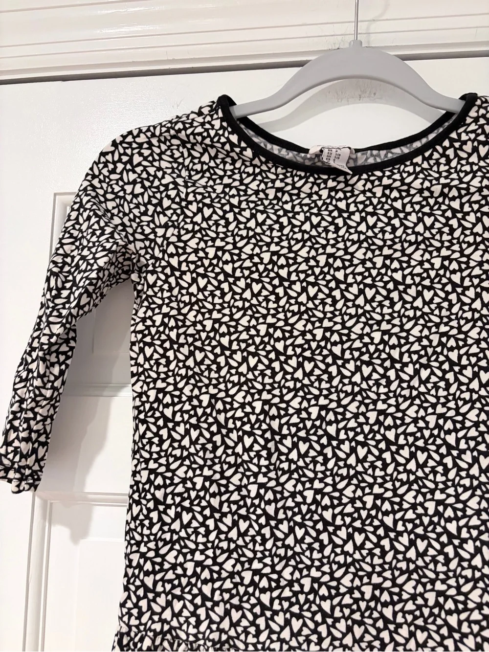 Forever 21 Girls Black & White Patterned Drop-Waist Dress